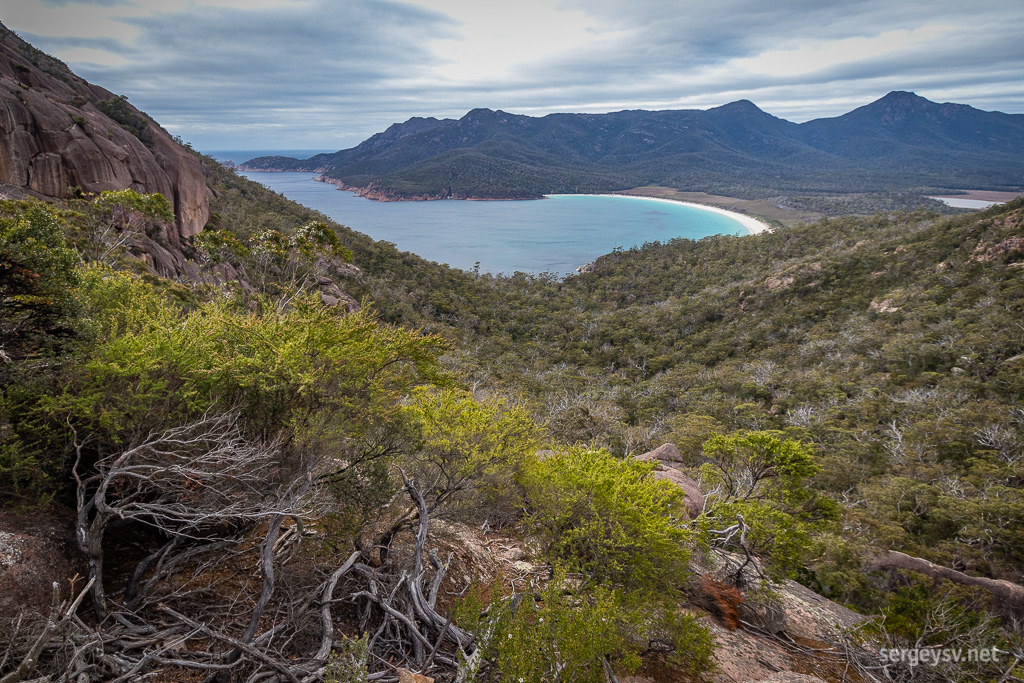 The Wineglass Bay.